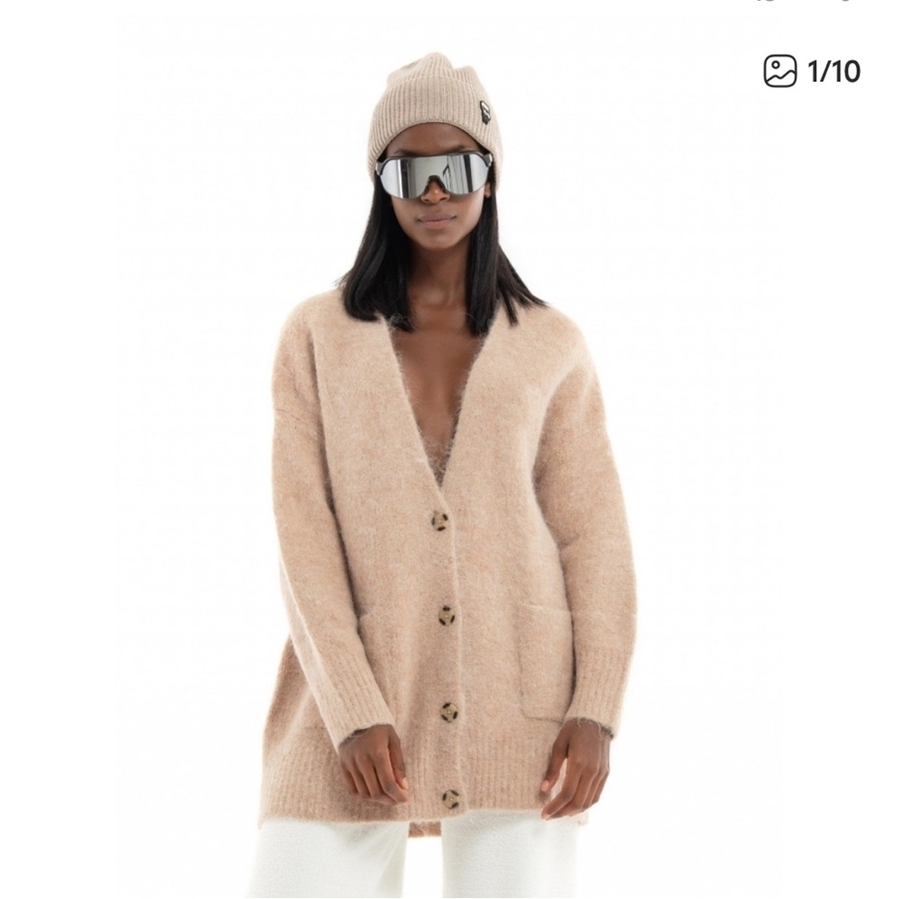 UGG Soft Beige Cardigan with Button Accents